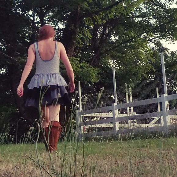 🛑SOLD🛑 Free People Ruffle Long Tank/ Dress - Picture 2 of 8